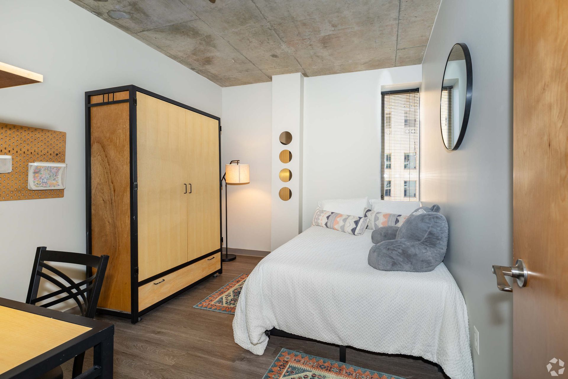 four-bed two-bath setup, fully furnished