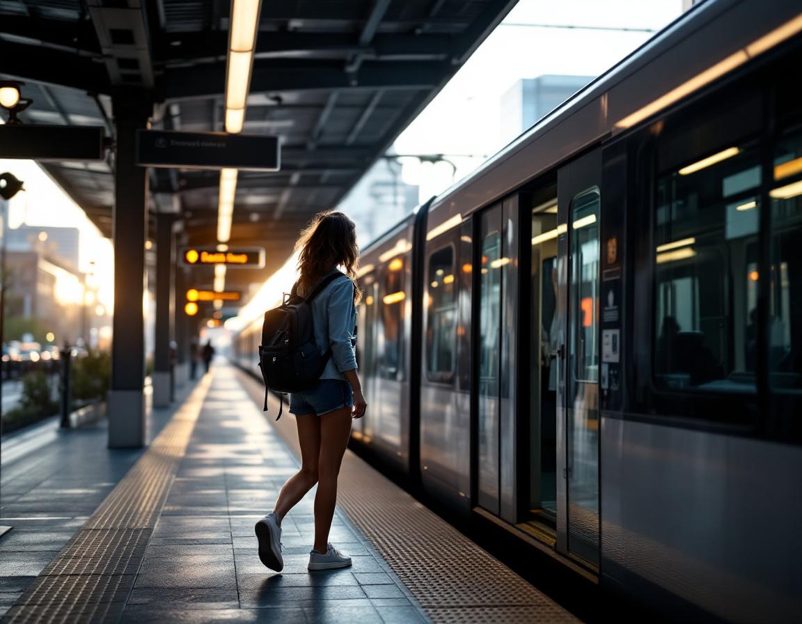 Stepping off the train at 14th & California